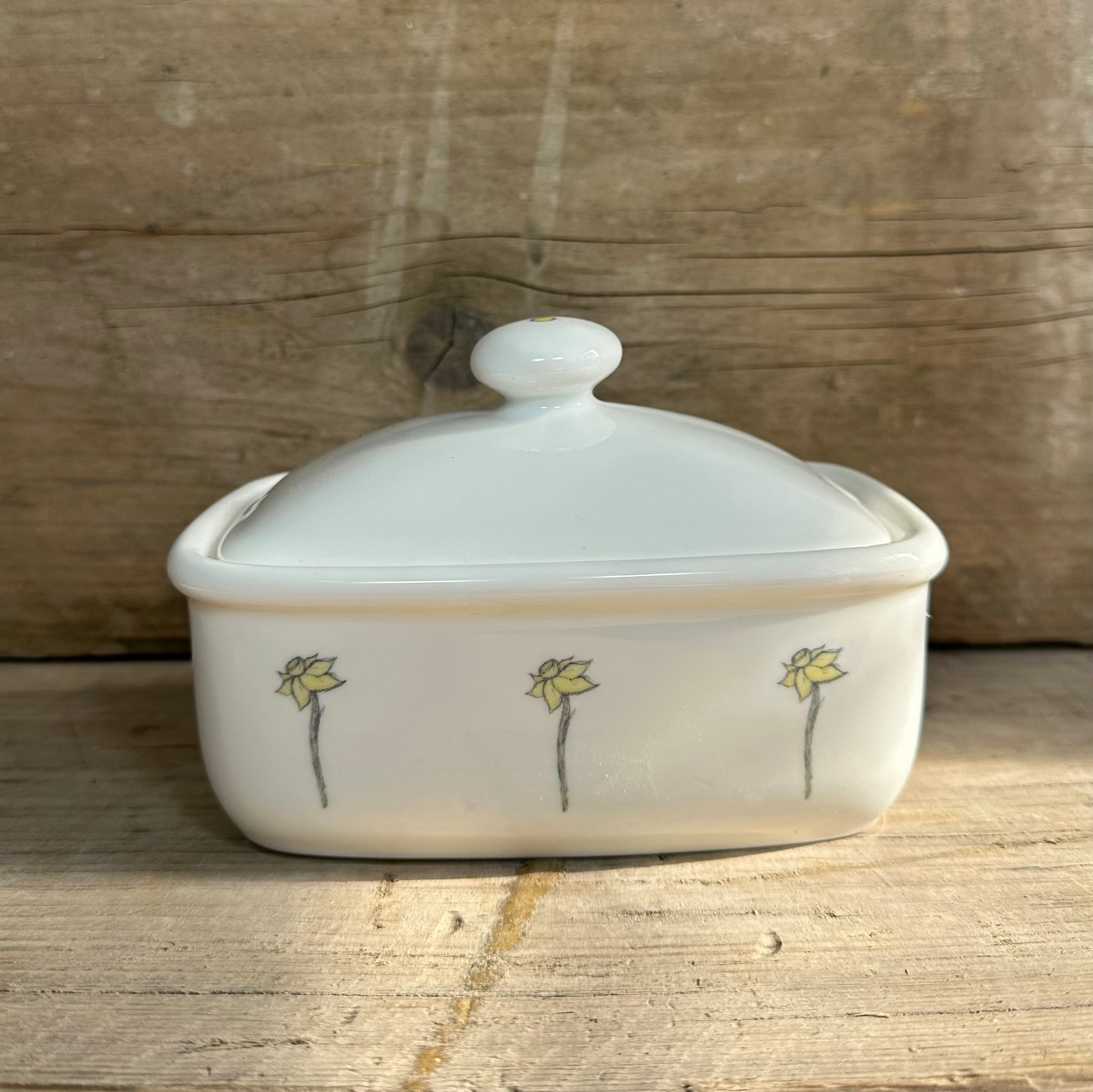 Daffodil Butter Dish