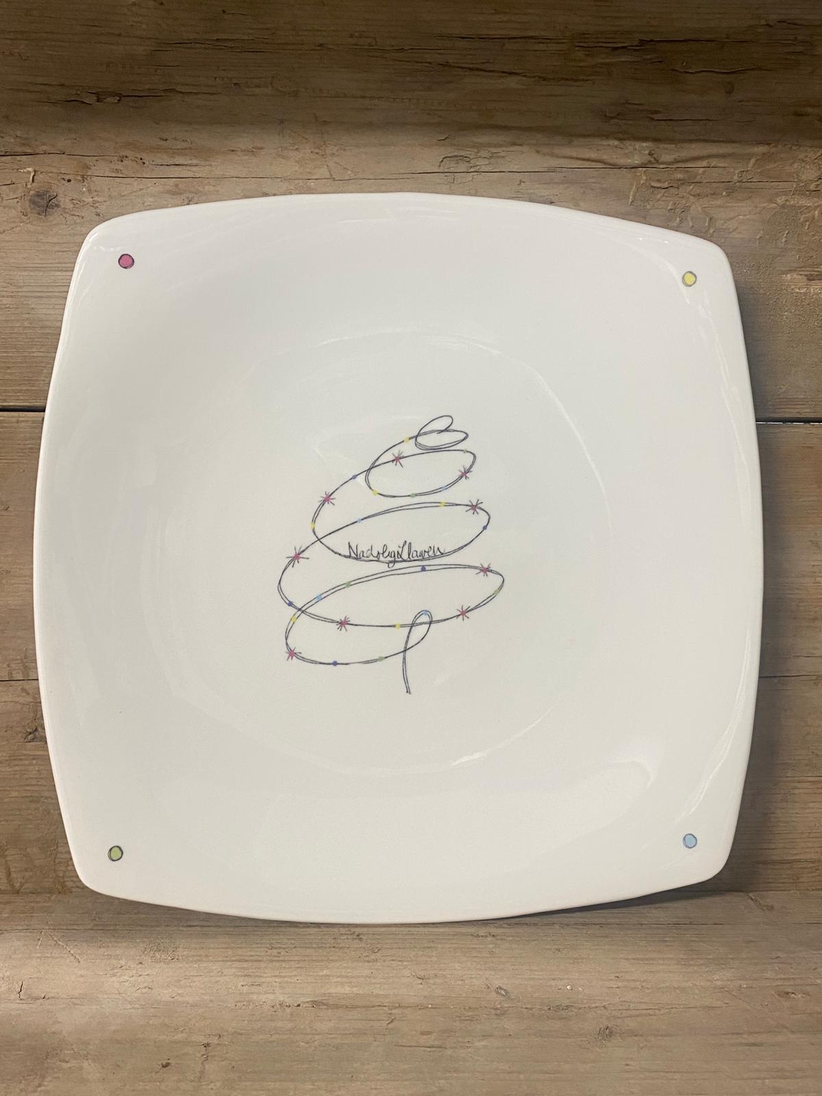 Cofrodd Tree Square Plate