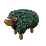 Sheep Footstool - Forest Green