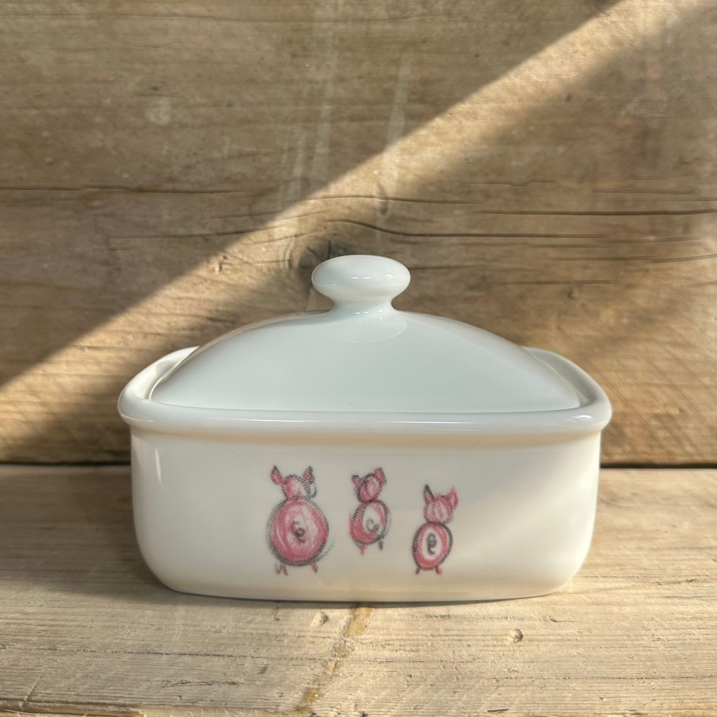 Penrose Piggies Butter Dish
