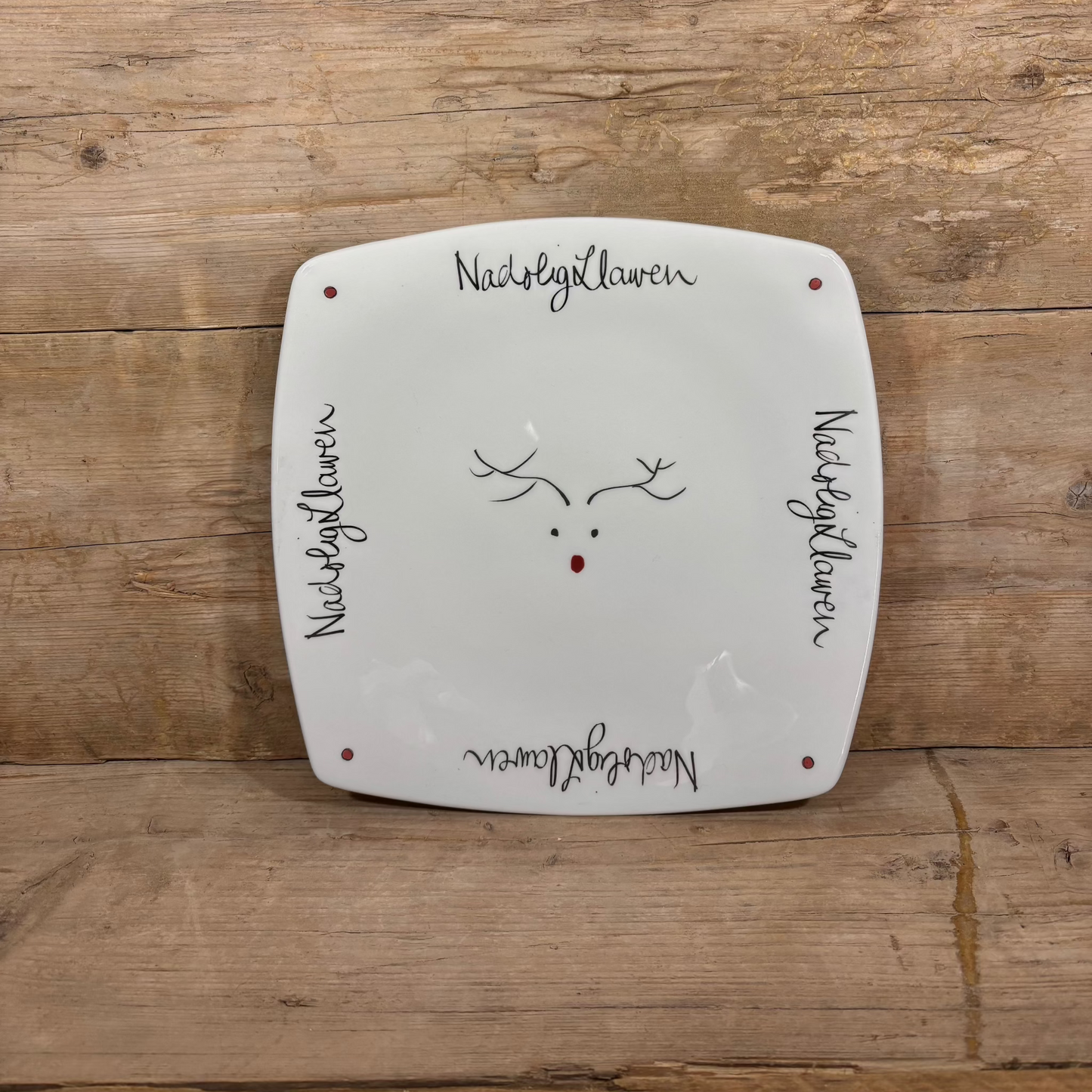 Nadolig Llawen Square Plate