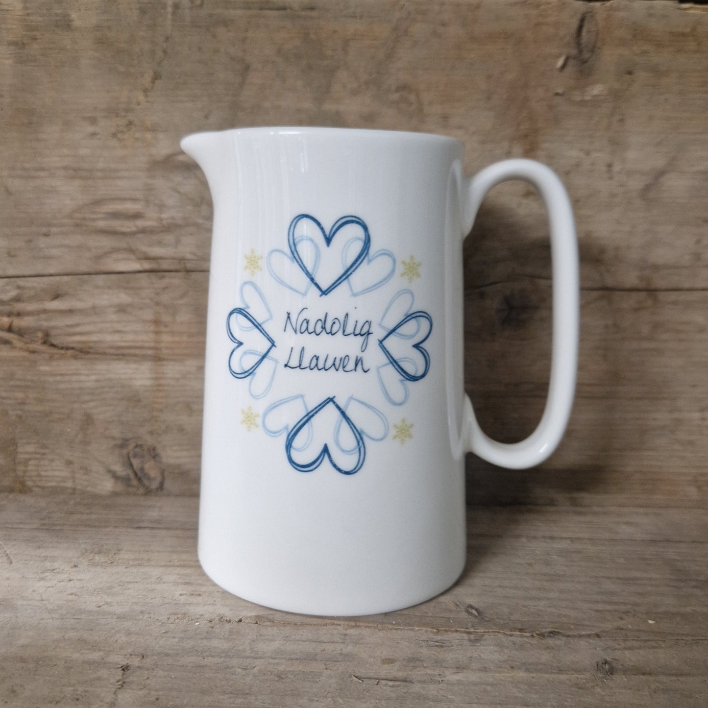 Nadolig Heart Christmas 1 Pint Jug
