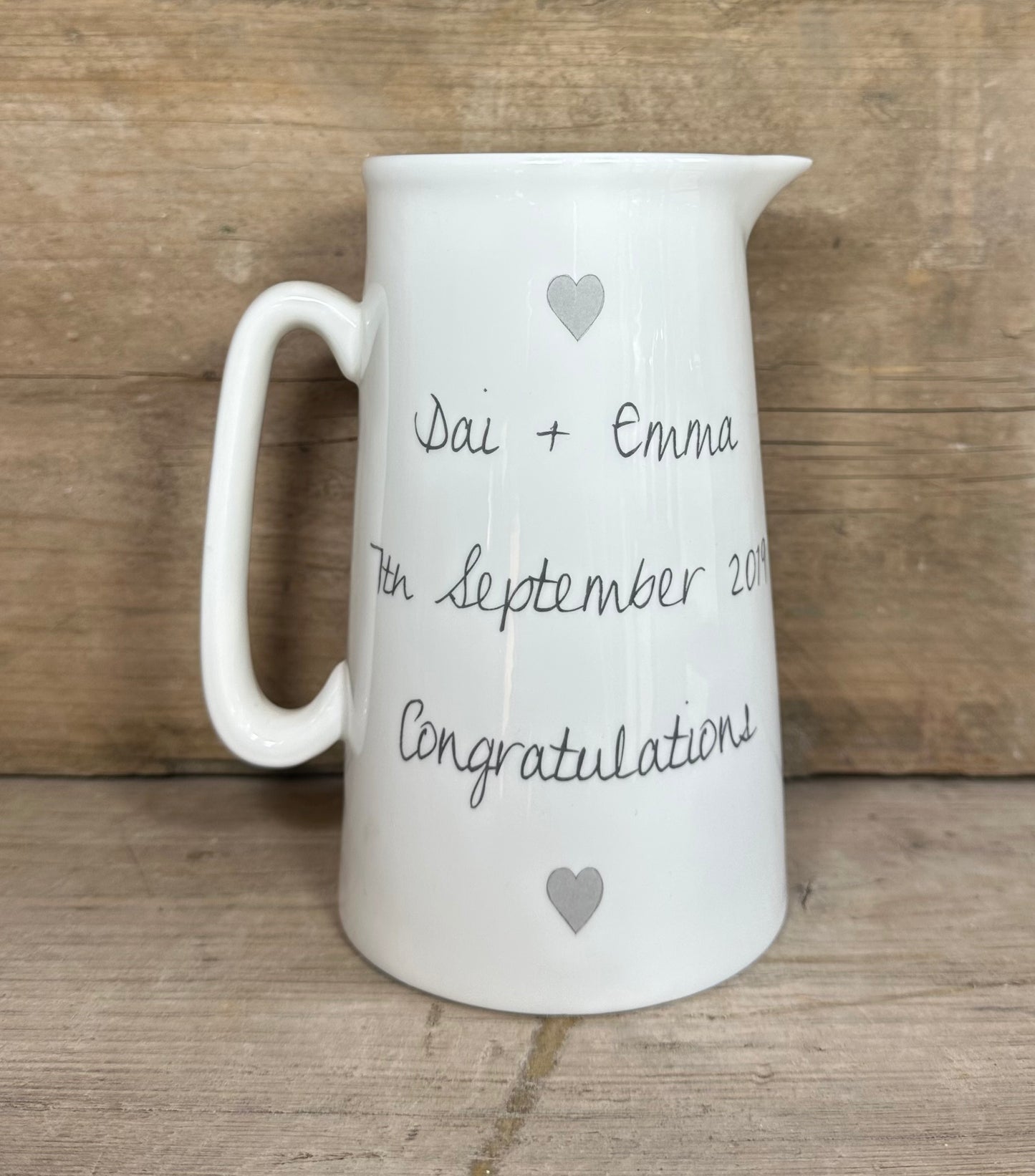 Wedding Day Celebration Jug - Personalised