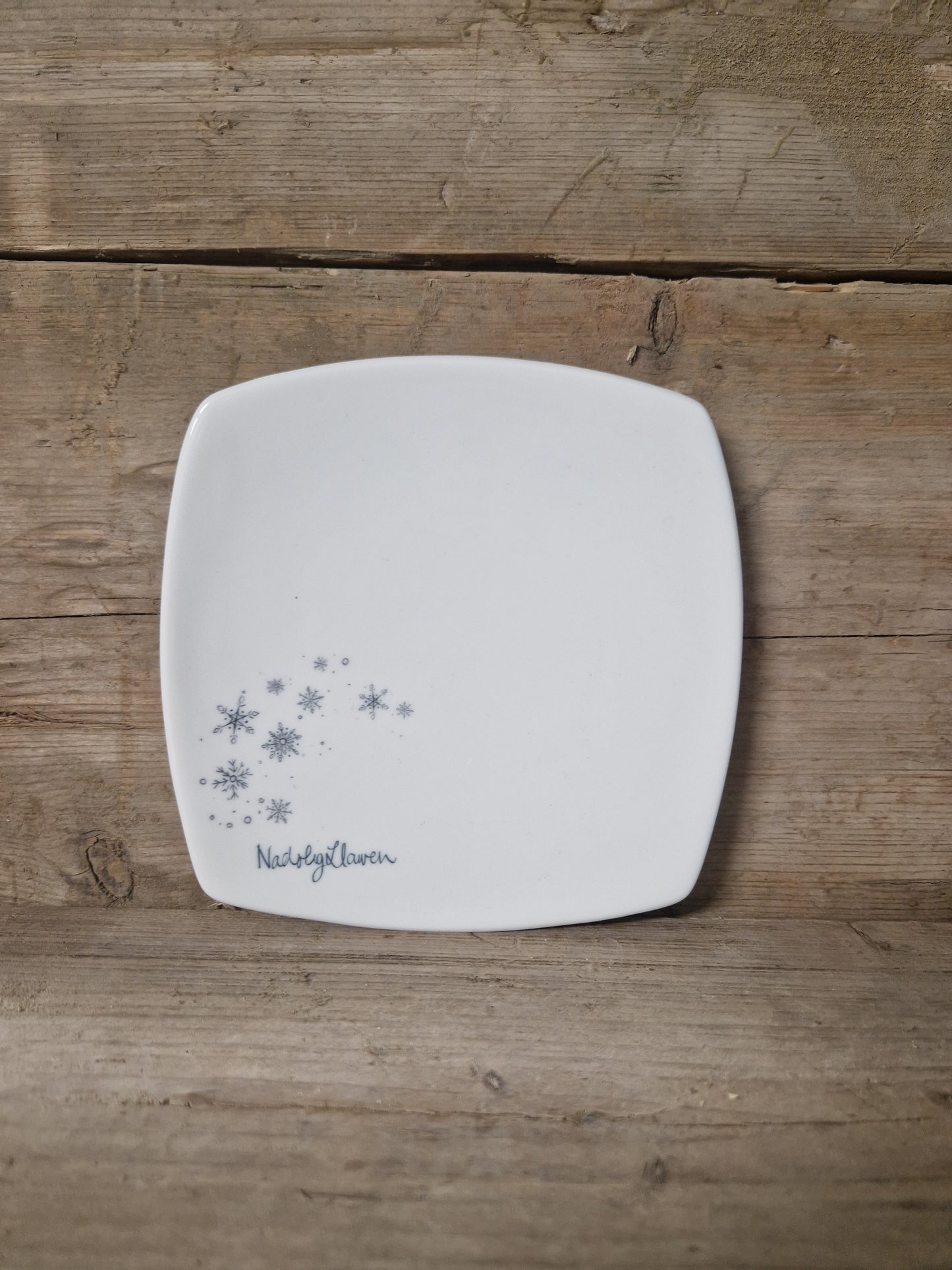 Snowflakes Square Plate