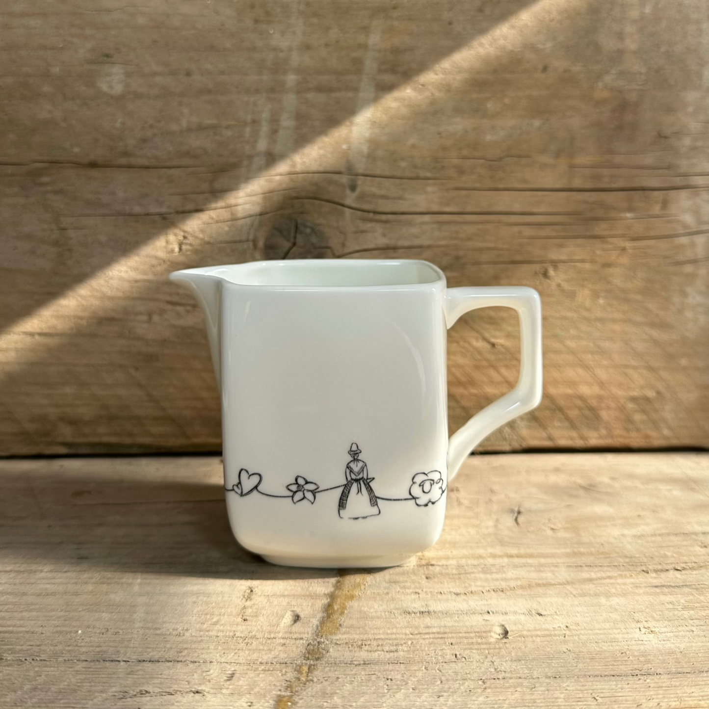 Welsh Charms Square Creamer