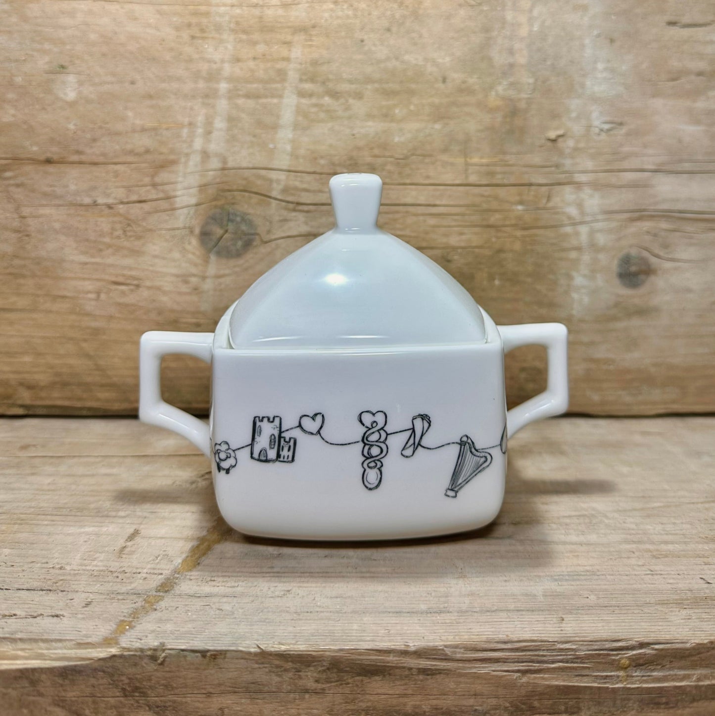 Welsh Charms Square Sugar Bowl