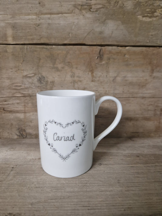 Cariad Wreath Mugs