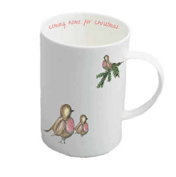 Coming Home For Christmas - Tall Mug - Welsh