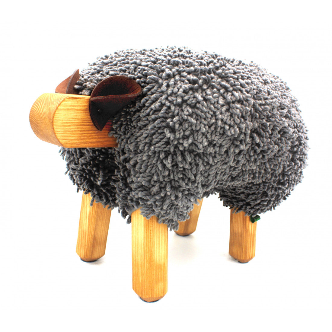 Sheep Footstool - Grey