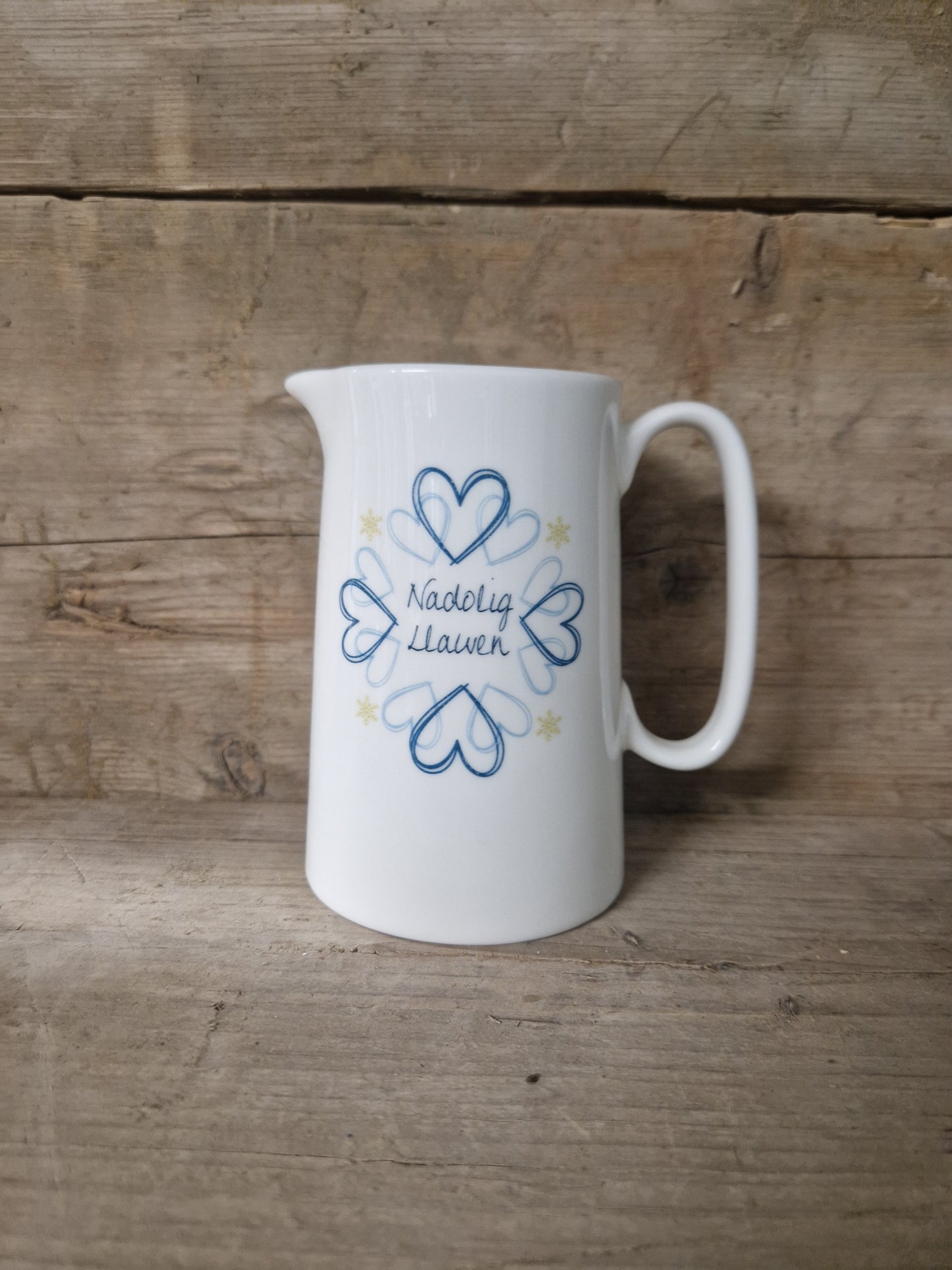 Nadolig Heart 1 Pint Jug