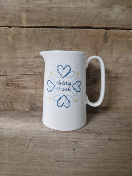 Nadolig Heart 1 Pint Jug
