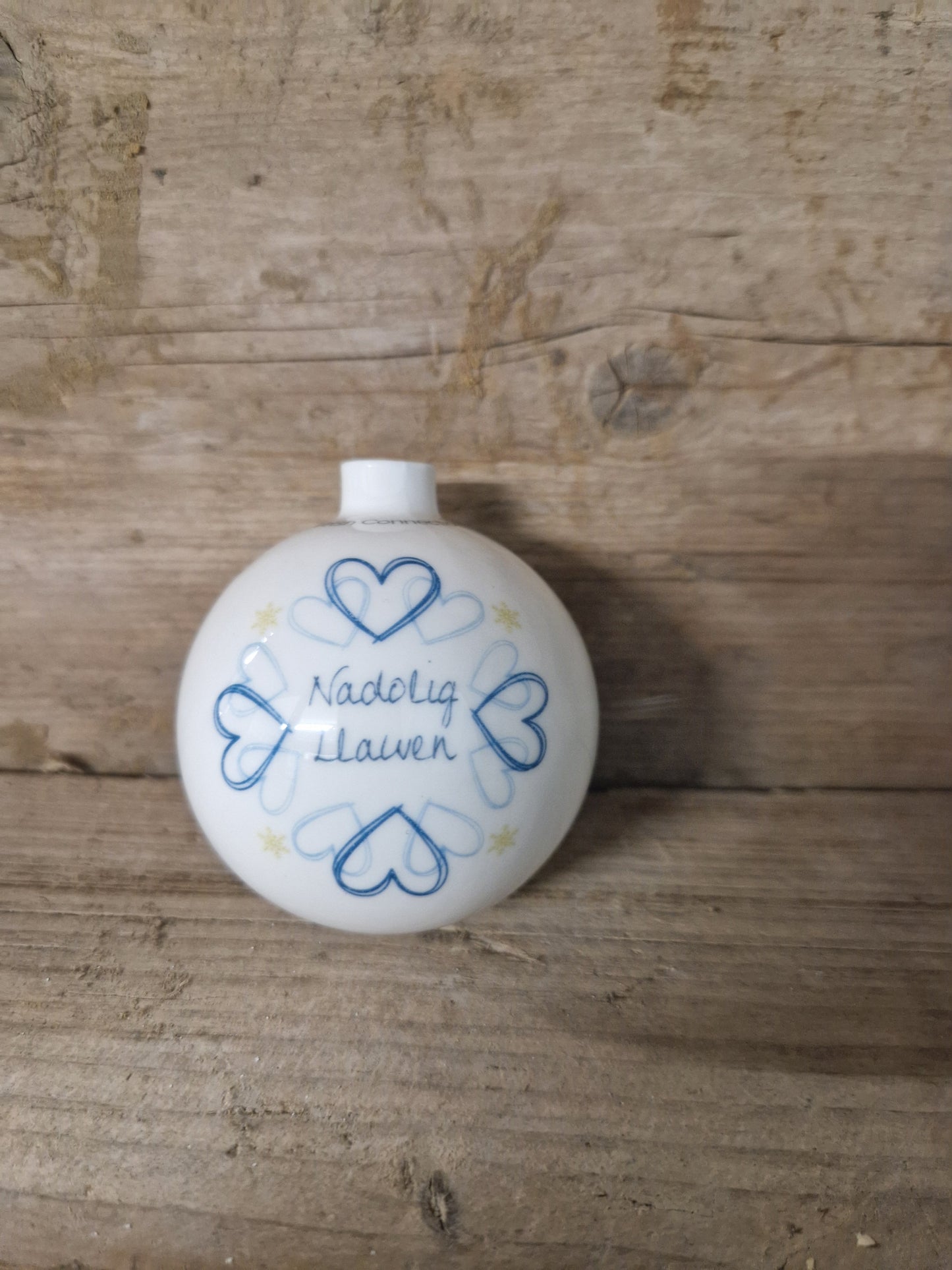 Nadolig Heart Bauble