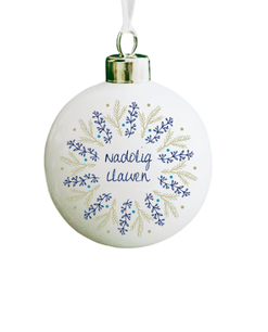 Nadolig Llawen Wreath Bauble