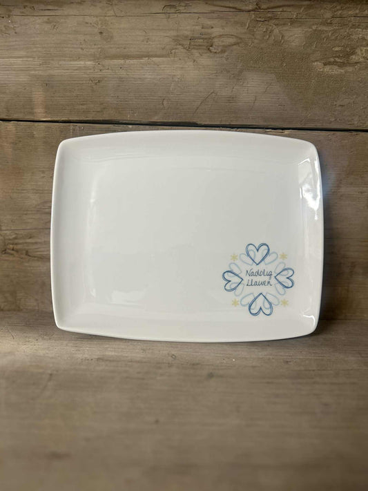 Nadolig Heart Platter