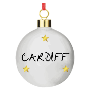 Location Bauble Text with Stars