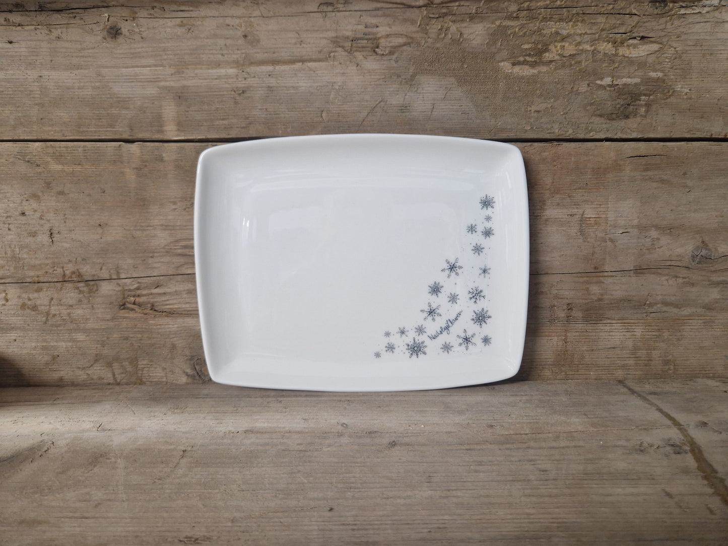 Snowflakes Rectangular Platter