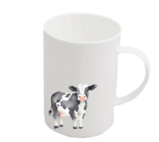 Mou the Cow, fine bone china tall mug