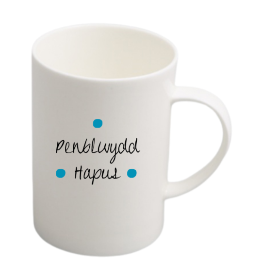 Penblwydd Hapus Tall Mug