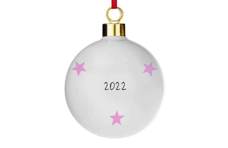 Personalised First Christmas Bauble