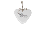 Caru Cymru Ceramic Heart Hanger